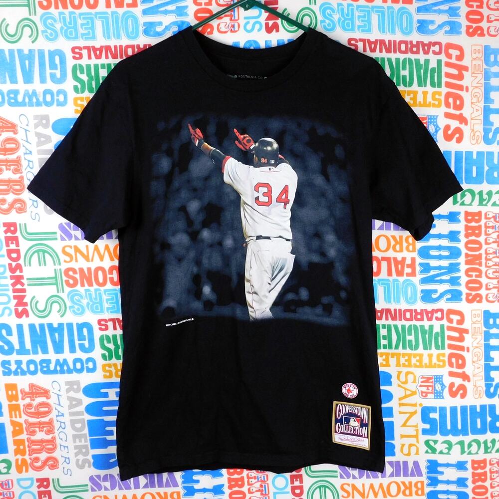 Mitchell & Ness Boston Red Sox David Ortiz Pointing T Shirt Size M Cooperstown